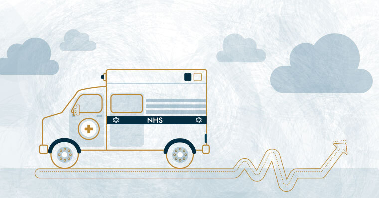 NHS ambulance illustration NHS ambulance illustration
